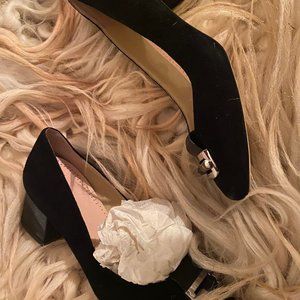 Michael Kors black suede heels size 8M
